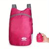 Portable And Foldable Small Backpack; Short-Distance Travel Bag For Men And Women For American Football Spectators - Lake Blue*3