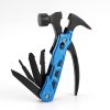 Multi-function Hammer Camping Gear Multitool Portable Outdoor Survival Gear Emergency Life-saving Hammer Escape Tool - Red