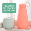 500ml Large Capacity Silicone Folding Water Bottle High Temperature Resistance Outdoor Sports Bottle Travel Portable Cup - 500ML - 03