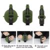 Collapsible Military Water Bottle Silicone Water Kettle Canteen with Compass Foldable Water Bottle for Traveling Hiking Camping - A3