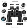 Portable Zoom Binoculars with FMC Lens Low Light Night Vision for Bird Watching Hunting Sports - Black