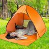 Pop Up Beach Tent Sun Shade Shelter Anti-UV Automatic Waterproof Tent Canopy for 2/3 Man w/ Net Window Storage Bag - Orange