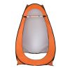 1-2 Person Portable Pop Up Toilet Shower Tent Changing Room Dressing Tent Camping Shelter Orange - as picture