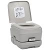 Portable Camping Toilet Gray 2.6+2.6 gal - Grey