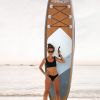 Inflatable Stand Up Paddle Board 11'x33''x6'' Premium SUP W Accessorie;  Green - Wood