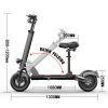 500W 48V 12.5ah E-Scooters Off Road Foldable 10 inches Long Range E-Scooter With Seat - as Pic